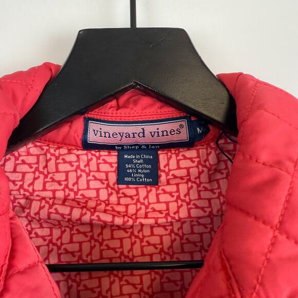 Vineyard Vines Pink Quilted Jacket Womens Cotton Nylon - M - Picture 4 of 8
